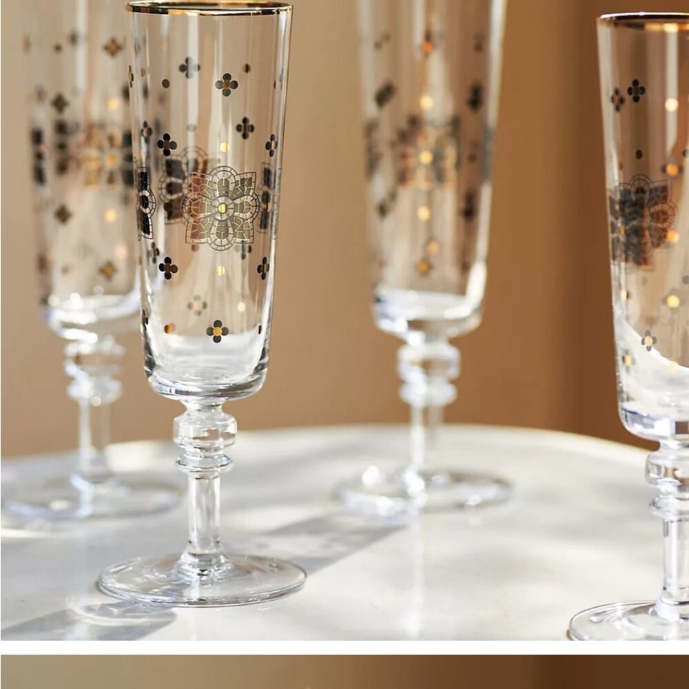 Anthropologie Bistro S/4 Flutes